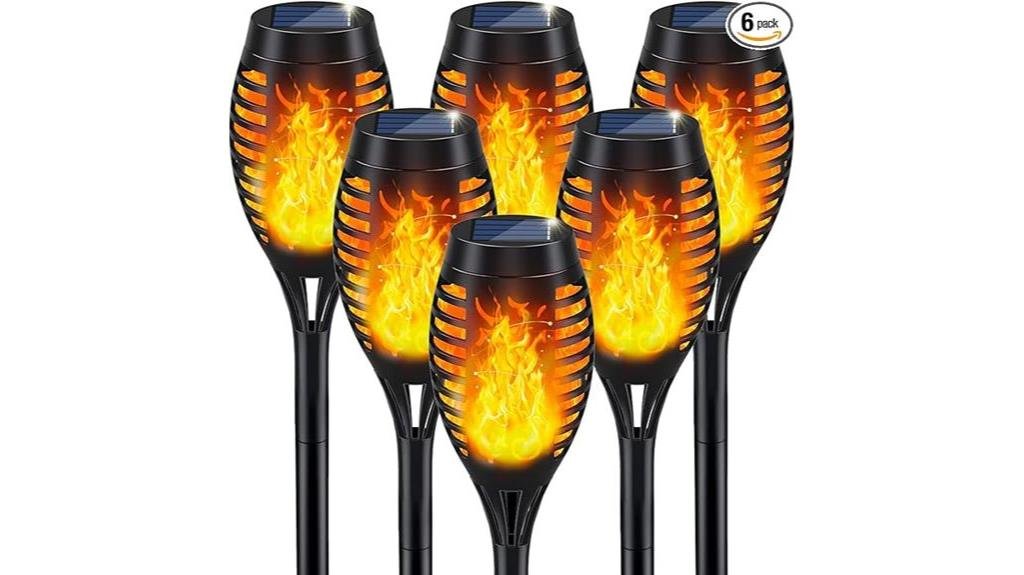 flickering flame solar lights